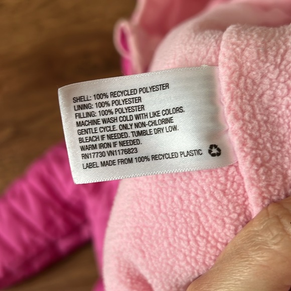 Cat & Jack Adorable pink puffer warm jacket for 18mos - Picture 3 of 6